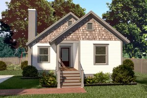Cottage Exterior - Front Elevation Plan #79-135