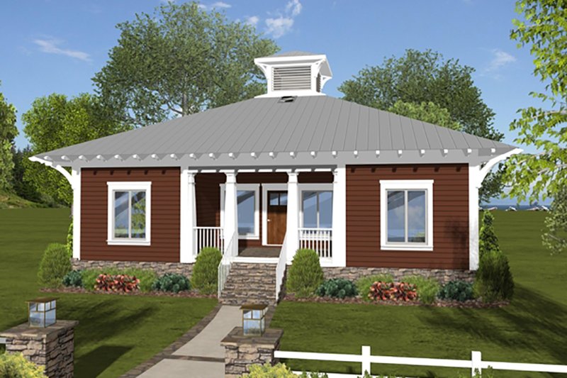 Bungalow Style House Plan - 3 Beds 2 Baths 1488 Sq/Ft Plan #56-619