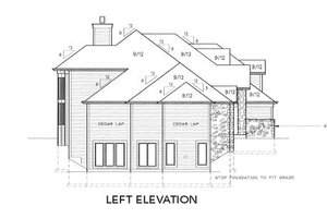 Exterior - Other Elevation for Modern House Plan #6-189 - 4 bed, 4.5 bath