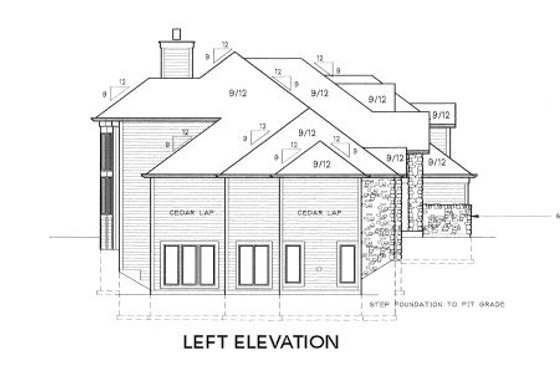 Exterior - Other Elevation for Modern House Plan #6-189 - 4 bed, 4.5 bath