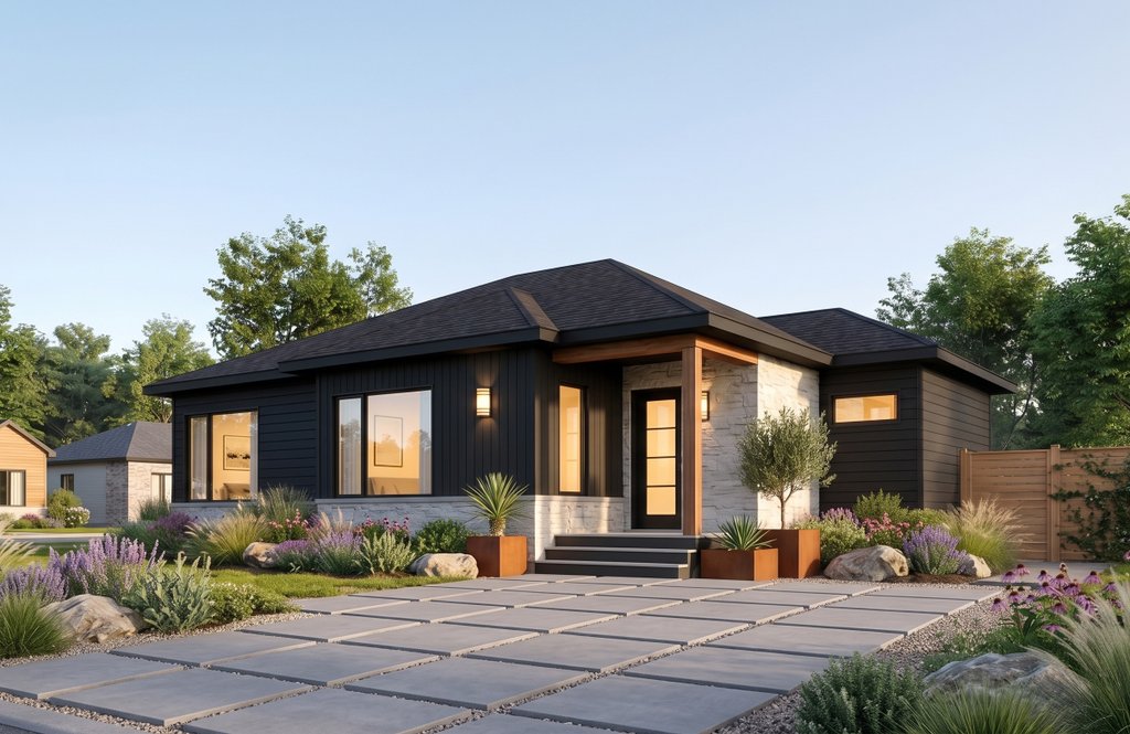 Exterior - Front Elevation 2 for Bungalow House Plan #23-2787 - 2 bed, 1 bath