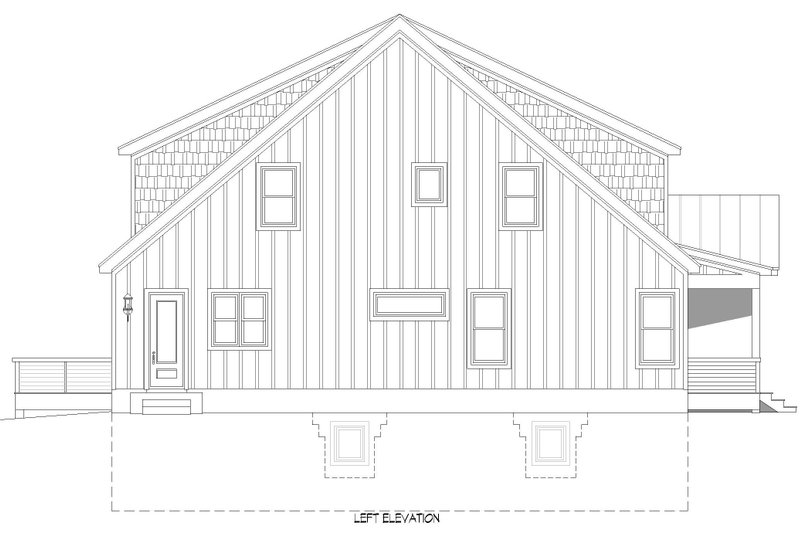 Architectural House Design - Exterior - Other Elevation for Country House Plan #932-1376 - 3 bed, 3.5 bath