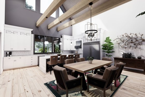 Interior - Dining Room for Barndominium House Plan #923-367 - 5 bed, 3.5 bath