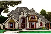 Tudor Style House Plan - 4 Beds 3.5 Baths 2953 Sq/Ft Plan #310-653 