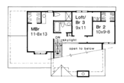Modern Style House Plan - 3 Beds 2.5 Baths 1359 Sq/Ft Plan #320-124 