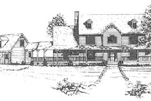 Country Exterior - Front Elevation Plan #30-193