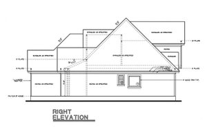 Exterior - Other Elevation 1 for Country House Plan #20-262 - 3 bed, 2.5 bath