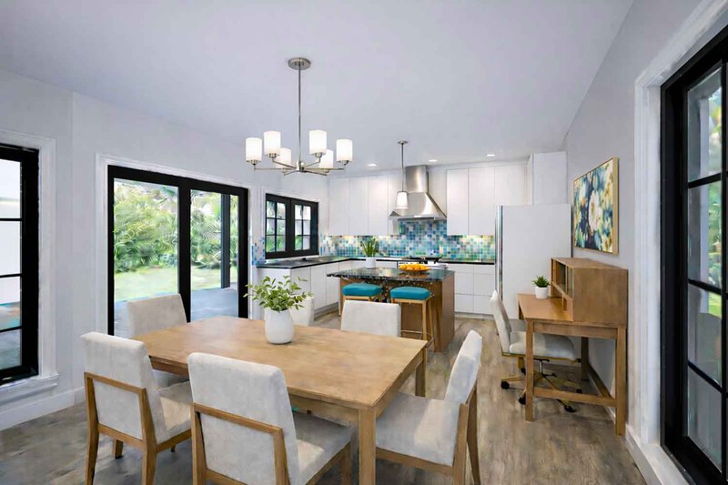 House Blueprint - Interior - Kitchen for Mediterranean House Plan #1101-62 - 2 bed, 2.5 bath