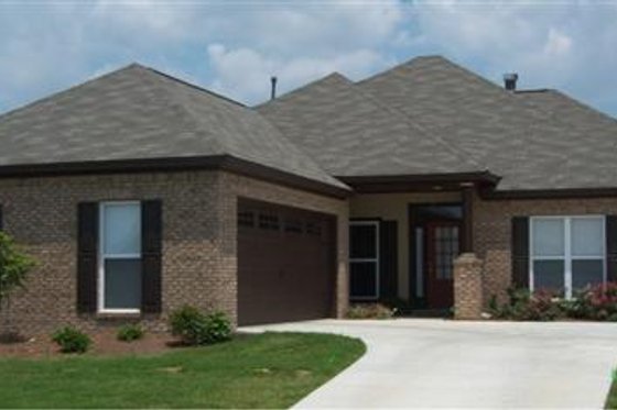 Exterior - Front Elevation for Traditional House Plan #63-161 - 4 bed, 2 bath