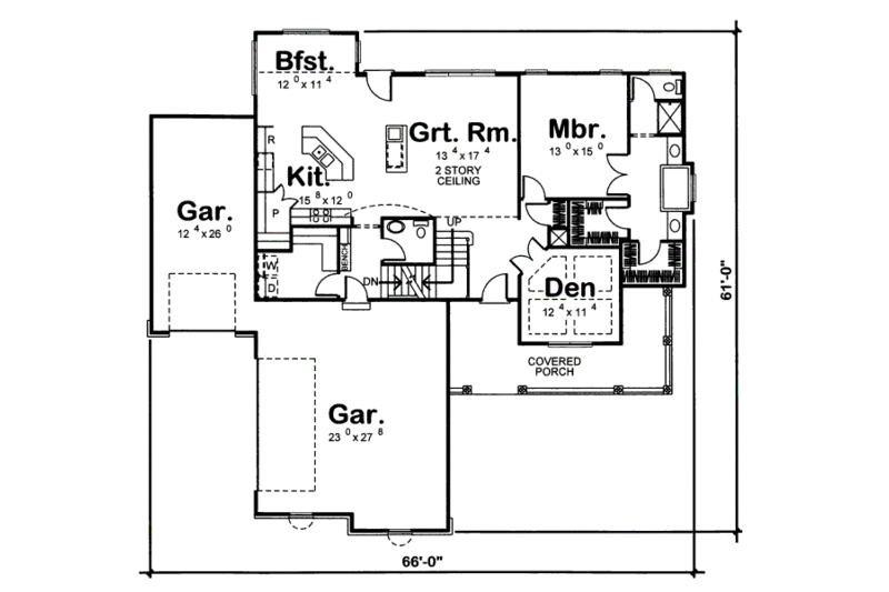 Country Style House Plan - 3 Beds 2.5 Baths 2150 Sq/Ft Plan #455-168 ...