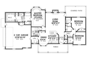 Traditional Style House Plan - 3 Beds 2 Baths 2226 Sq/Ft Plan #65-439 