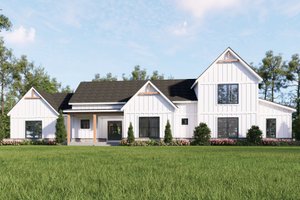 House Blueprint - Farmhouse Exterior - Front Elevation Plan #932-1347