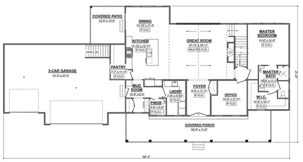 Farmhouse Floor Plan - Main Floor Plan #1089-31