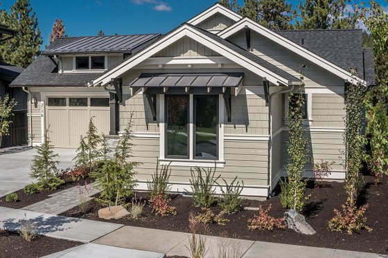 Exterior - Front Elevation 3 for Ranch House Plan #895-90 - 3 bed, 2 bath