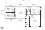Ranch Style House Plan - 3 Beds 4 Baths 1612 Sq/Ft Plan #933-19 Floor 