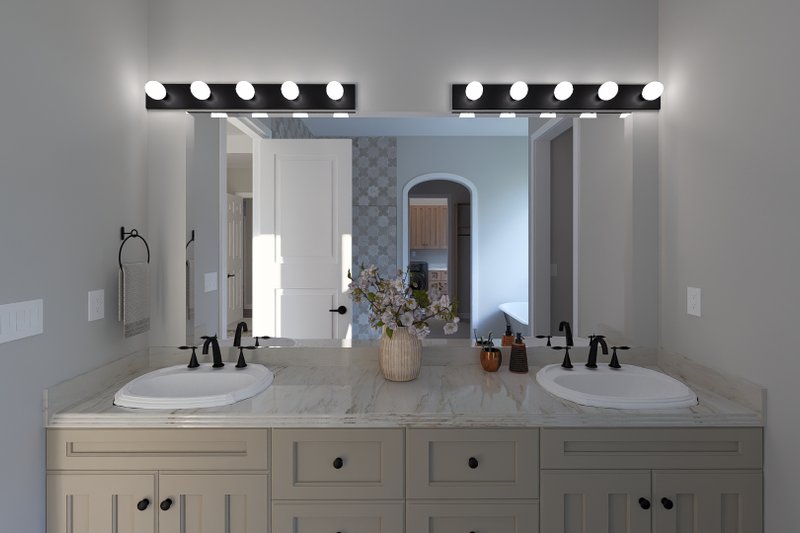 House Blueprint - Interior - Master Bathroom for European House Plan #1060-443 - 3 bed, 2 bath