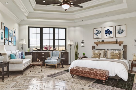 Interior - Master Bathroom for Traditional House Plan #54-450 - 5 bed, 4 bath