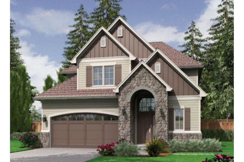 Architectural House Design - European Exterior - Front Elevation Plan #48-401