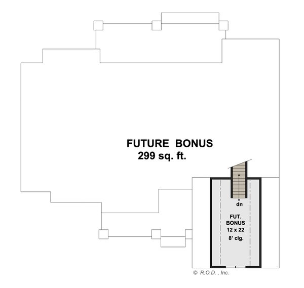 Home Plan - Farmhouse Floor Plan - Upper Floor Plan #51-1229