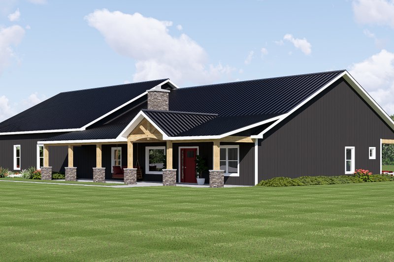 Architectural House Design - Exterior - Other Elevation for Barndominium House Plan #1064-482 - 3 bed, 2.5 bath