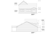 Craftsman Style House Plan - 4 Beds 2.5 Baths 2051 Sq/Ft Plan #53-700 Exterior 