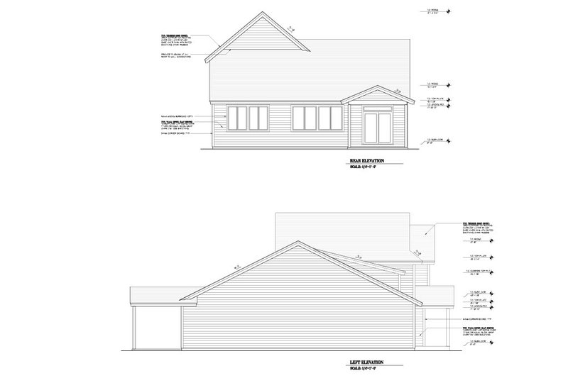 Home Plan - Exterior - Other Elevation 1 for Craftsman House Plan #53-700 - 4 bed, 2.5 bath