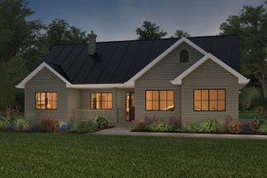 Home Plan - Ranch Exterior - Front Elevation Plan #427-13