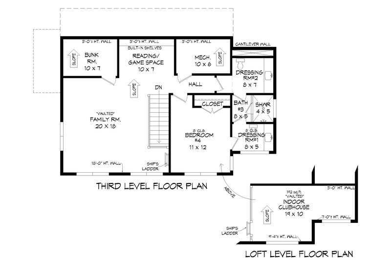 Home Plan - Floor Plan - Upper Floor 1 for Contemporary House Plan #932-510 - 5 bed, 4 bath
