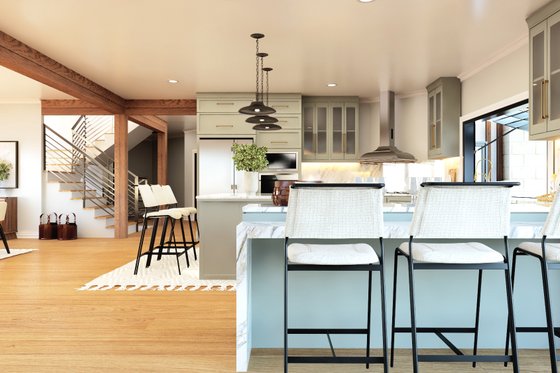 Interior - Kitchen for Contemporary House Plan #1064-367 - 4 bed, 4.5 bath