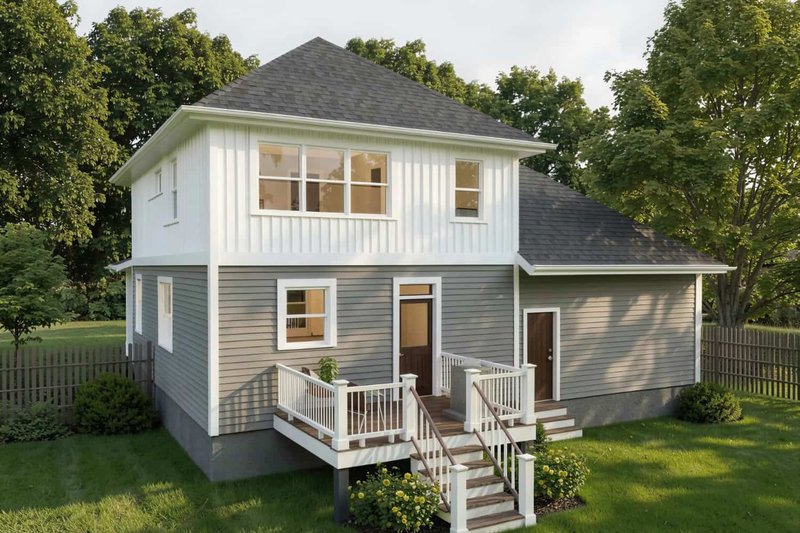 Dream House Plan - Exterior - Front Elevation 3 for Farmhouse House Plan #79-201 - 3 bed, 2.5 bath