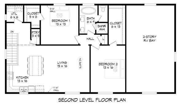 Home Plan - Contemporary Floor Plan - Upper Floor Plan #932-307