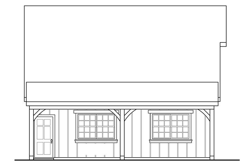 Dream House Plan - Exterior - Other Elevation for Craftsman House Plan #124-933, 0 bath