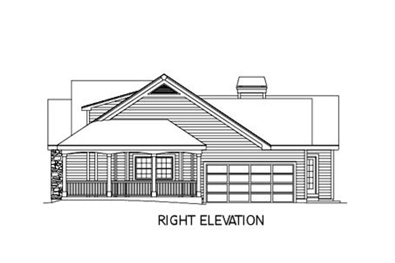 Dream House Plan - Exterior - Other Elevation 1 for Farmhouse House Plan #57-178 - 4 bed, 2 bath