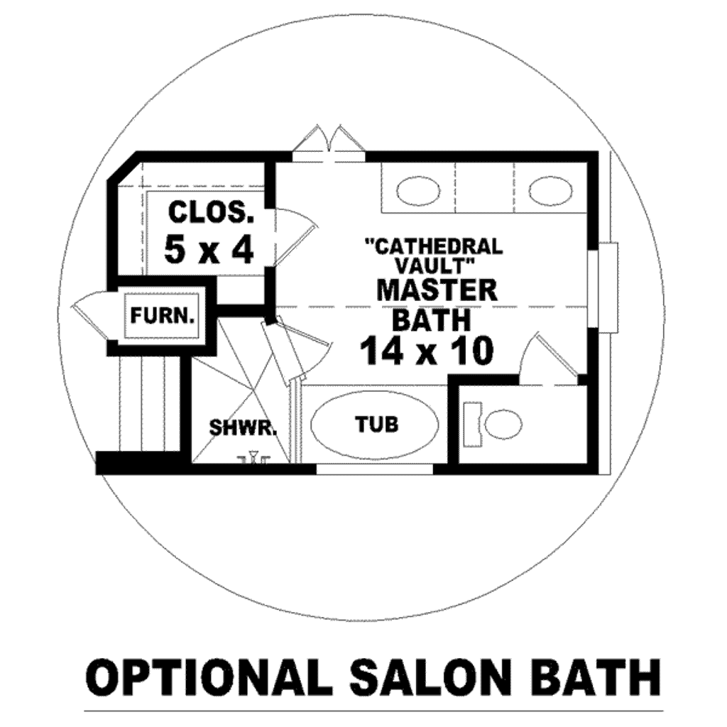 Floor Plan - Other Floor for Traditional House Plan #81-1367 - 3 bed, 2.5 bath