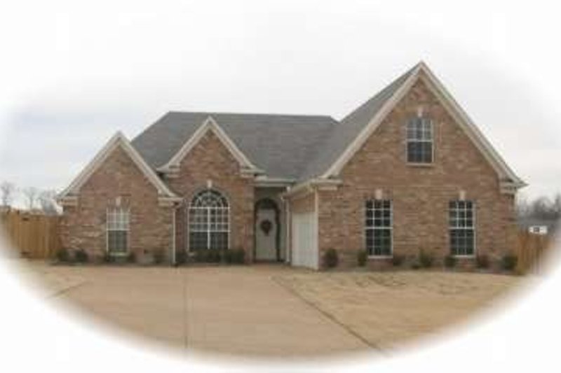 Exterior - Front Elevation 2 for European House Plan #81-1022 - 3 bed, 2 bath