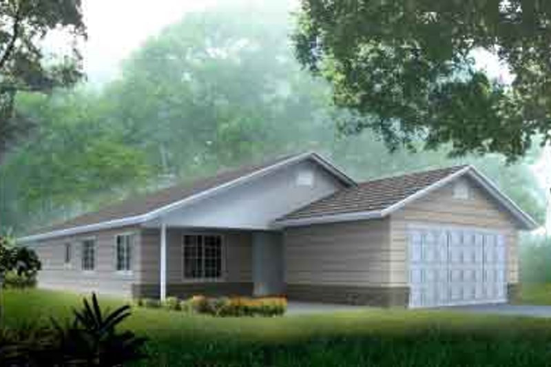 Dream House Plan - Ranch Exterior - Front Elevation Plan #1-1271