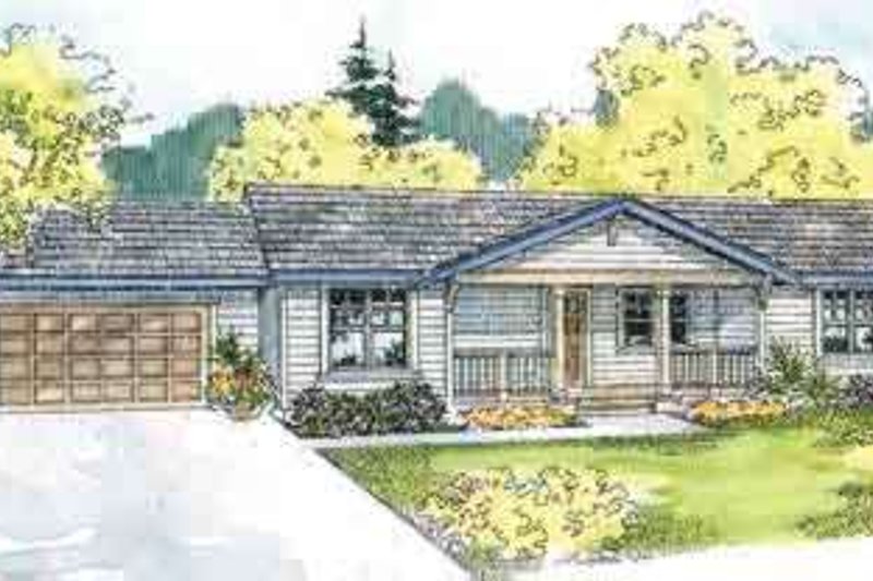 Home Plan - Ranch Exterior - Front Elevation Plan #124-527