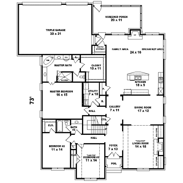 European Floor Plan - Main Floor Plan #81-620