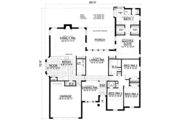 European Style House Plan - 4 Beds 2.5 Baths 2532 Sq/Ft Plan #40-431 