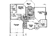 European Style House Plan - 4 Beds 3.5 Baths 3224 Sq/Ft Plan #52-134 