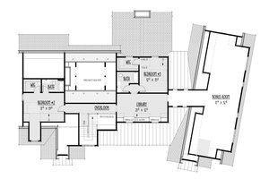 Floor Plan - Upper Floor for Farmhouse House Plan #1088-7 - 3 bed, 3.5 bath