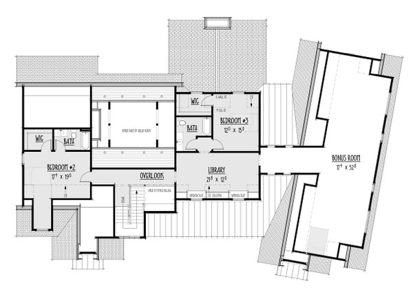 Architectural House Design - Farmhouse Floor Plan - Upper Floor Plan #1088-7