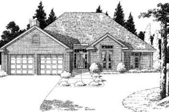 Exterior - Front Elevation for Traditional House Plan #310-121 - 3 bed, 2 bath