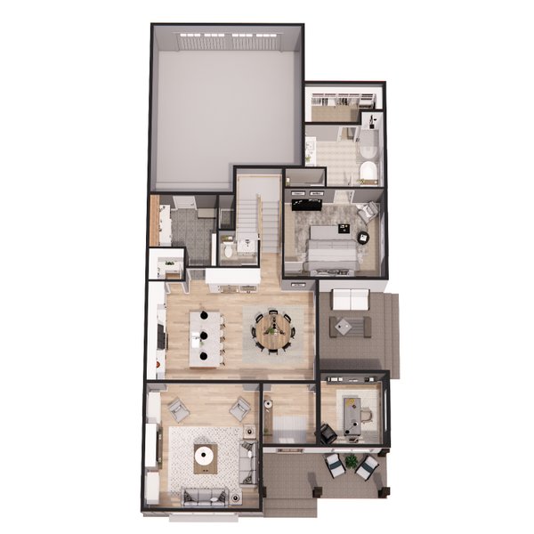 Farmhouse Floor Plan - Main Floor Plan #51-1251