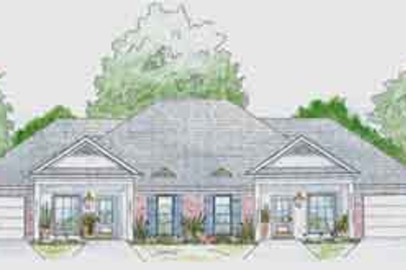 Home Plan - Southern Exterior - Front Elevation Plan #36-439