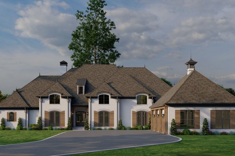 Architectural House Design - European Exterior - Front Elevation Plan #17-2387