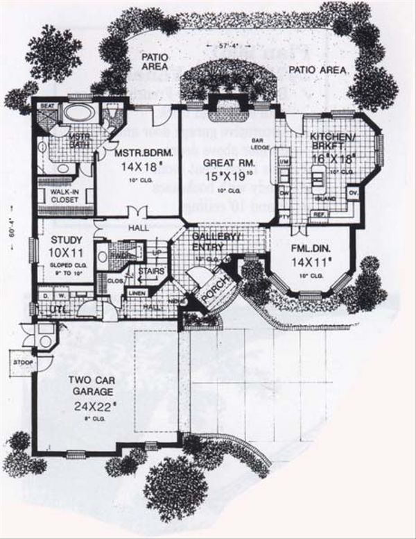 Home Plan - Traditional Floor Plan - Main Floor Plan #310-833