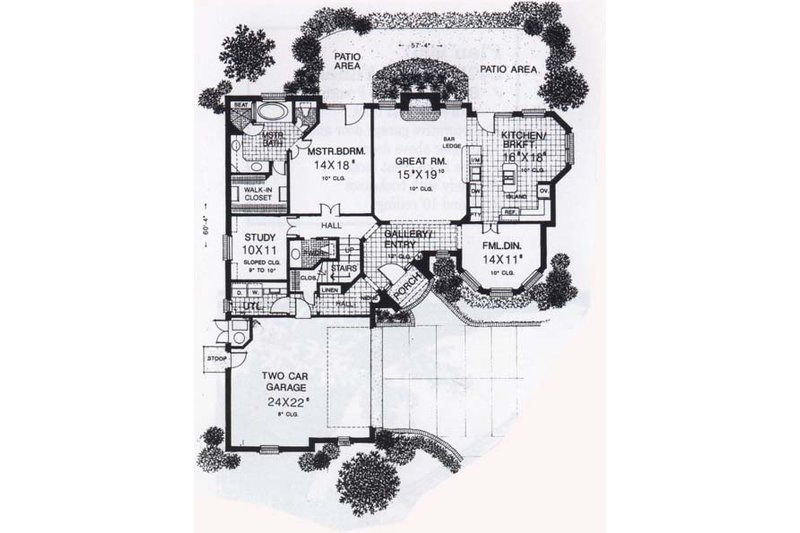 Dream House Plan - Floor Plan - Main Floor for Traditional House Plan #310-833 - 4 bed, 2.5 bath
