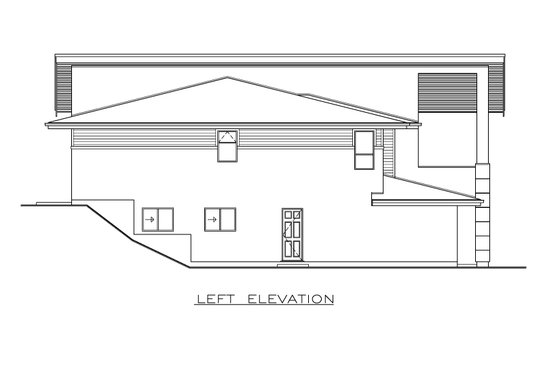 Exterior - Other Elevation 1 for Contemporary House Plan #1100-60 - 3 bed, 4 bath