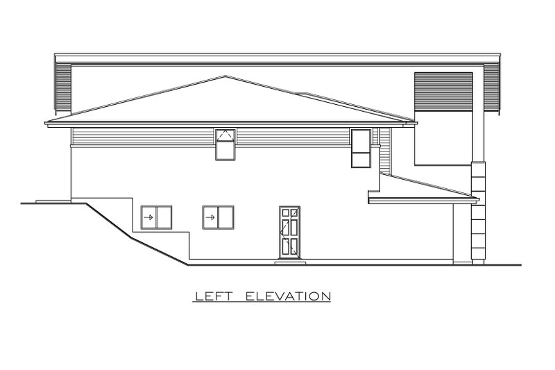 Home Plan - Exterior - Other Elevation 1 for Contemporary House Plan #1100-60 - 3 bed, 4 bath